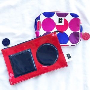 Lisa Perry for Estée Lauder makeup bags set of 2